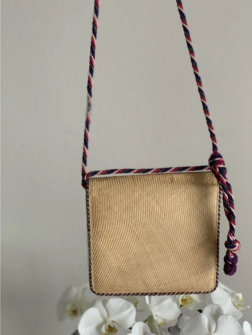 Vintage 80s Bottega Veneta Woven Crossbody Bag Passementerie